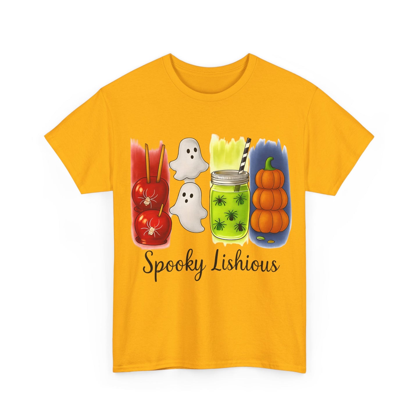Spooky Lishious Unisex Heavy Cotton Tee - Halloween Shirt, Ghost Tee, Fall Fashion, Cute Tees, Unisex Summer Wear