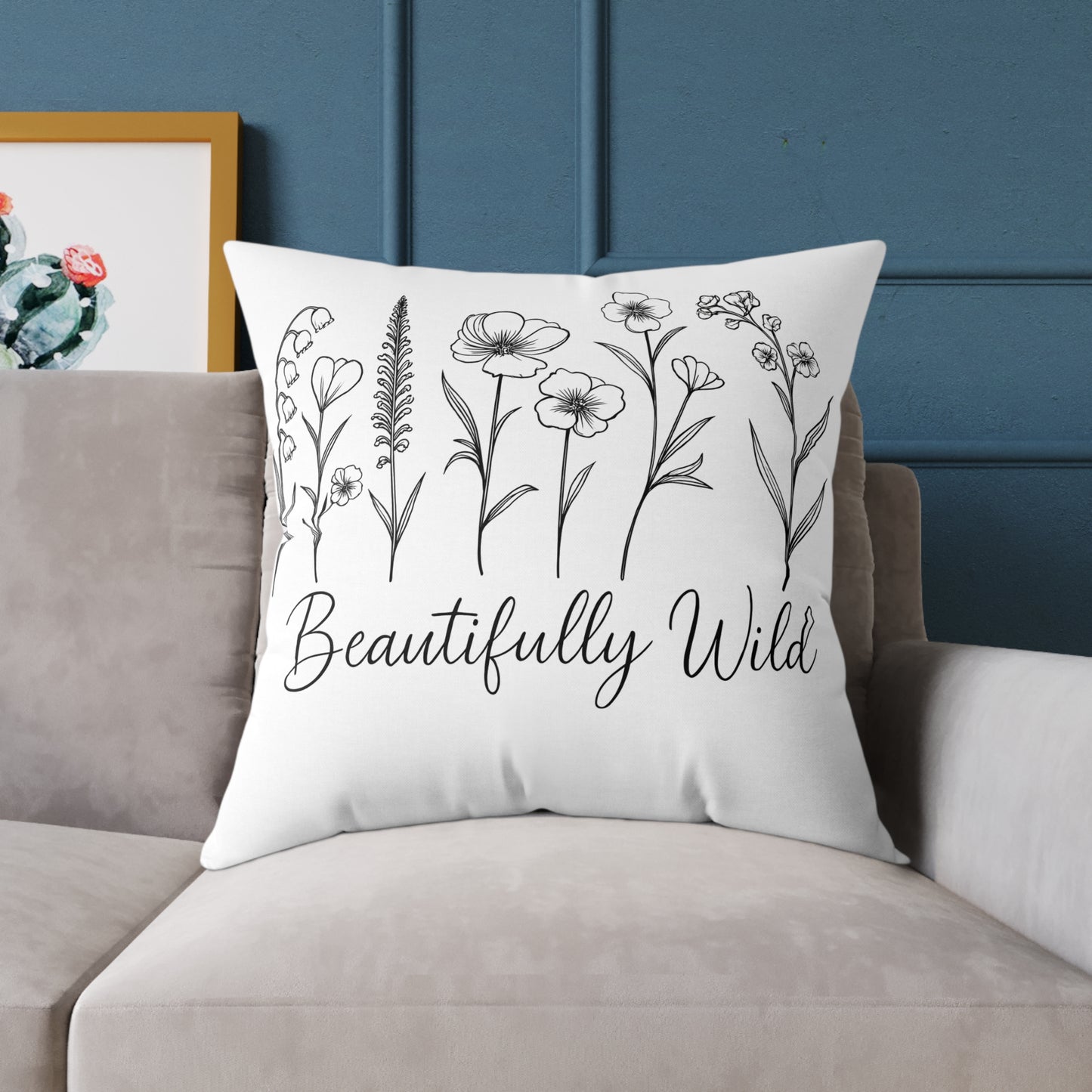 Beautifully Wild Floral Pillow