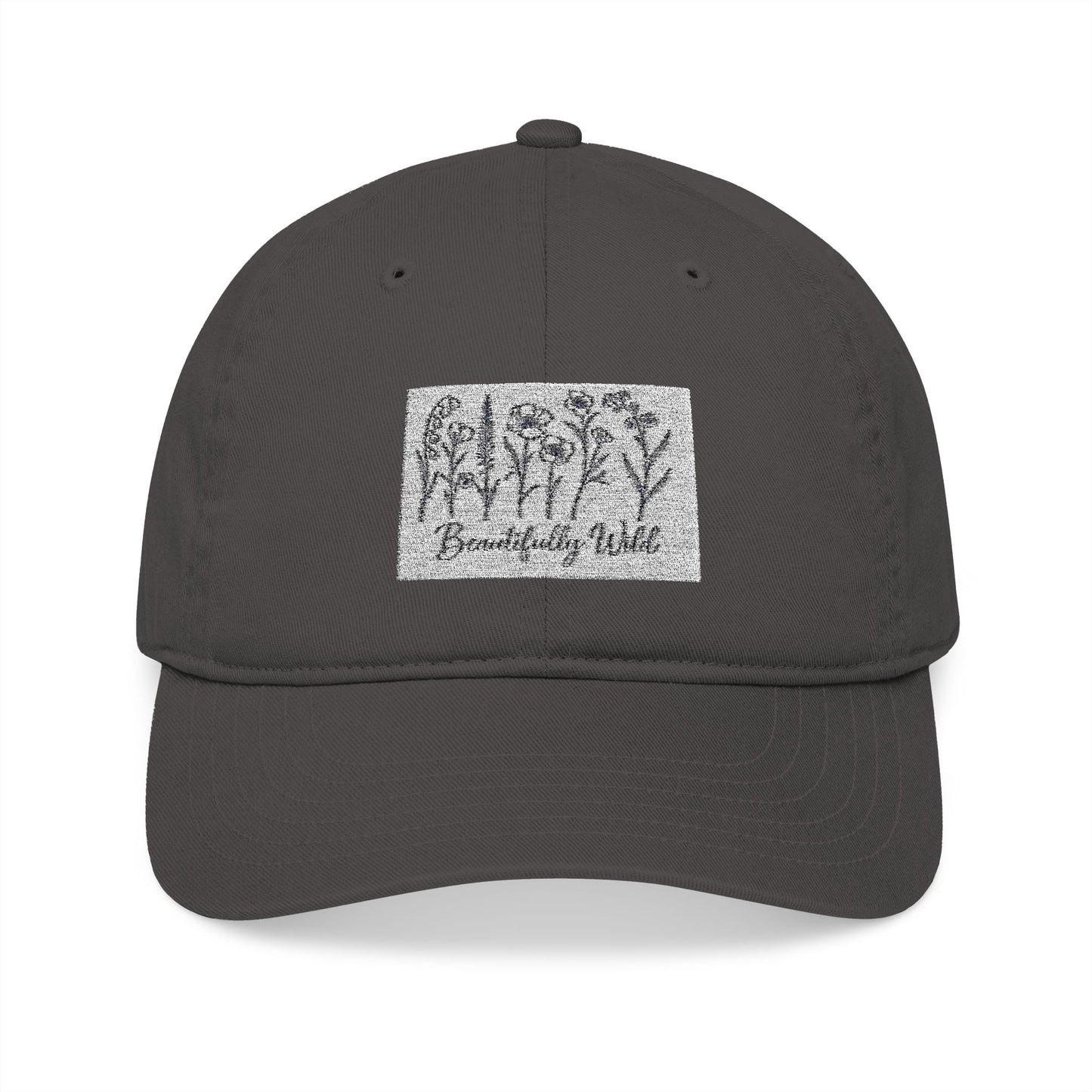 Beautifully Wild Organic Embroidered Baseball Cap - Stylish, Eco-Friendly Hat for Everyday Wear, Gifts, Outdoor Activities, Casual Sports