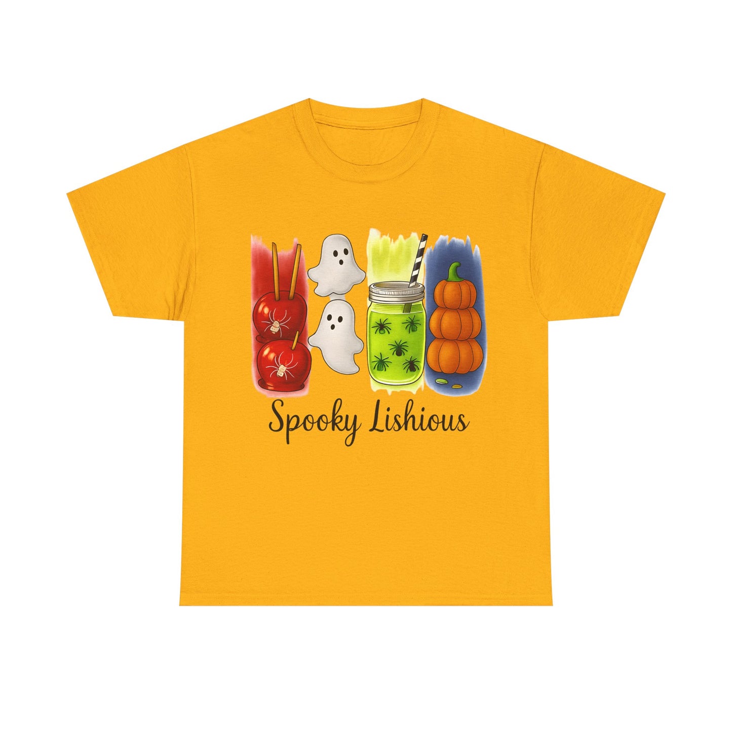 Spooky Lishious Unisex Heavy Cotton Tee - Halloween Shirt, Ghost Tee, Fall Fashion, Cute Tees, Unisex Summer Wear