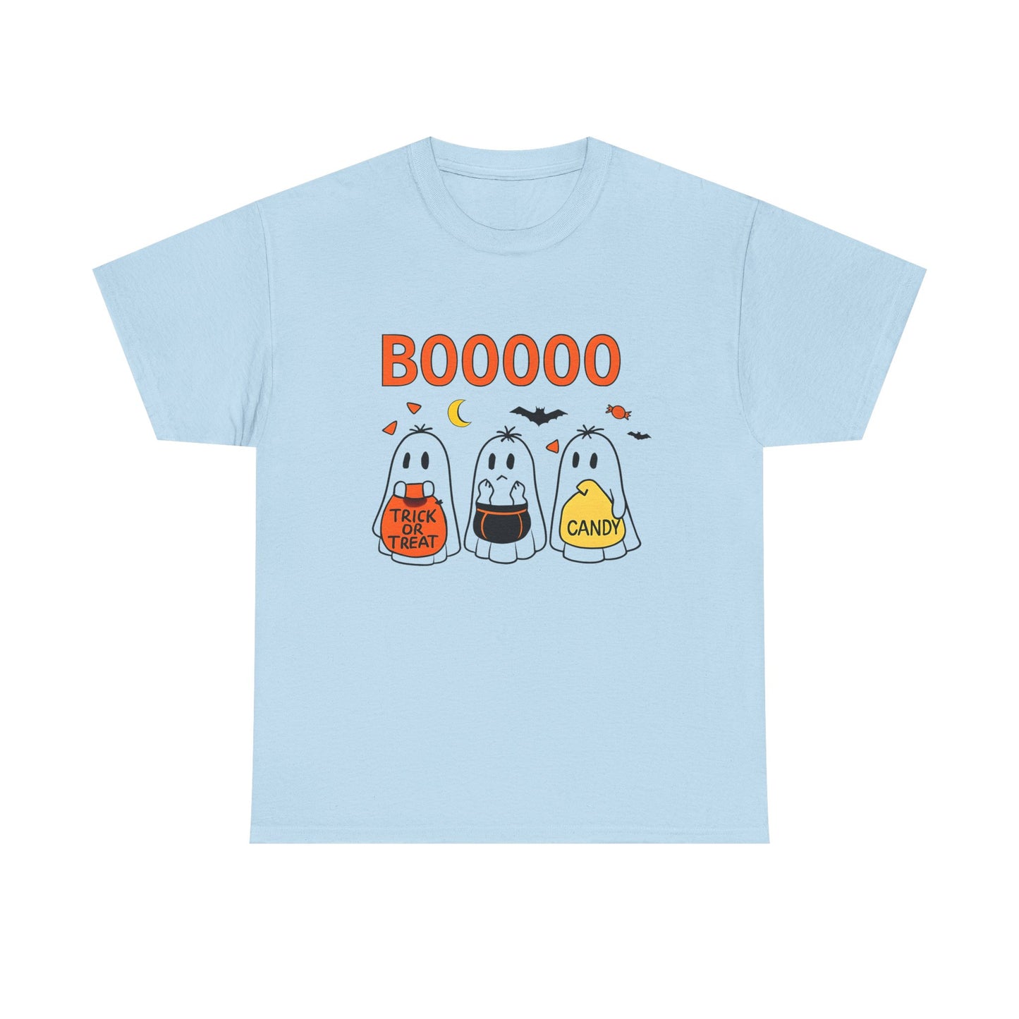 Halloween Ghost Tee, Boo T-Shirt, Trick or Treat Apparel, Unisex Halloween Shirt, Spooky Season Outfit, Fun Fall Fashion