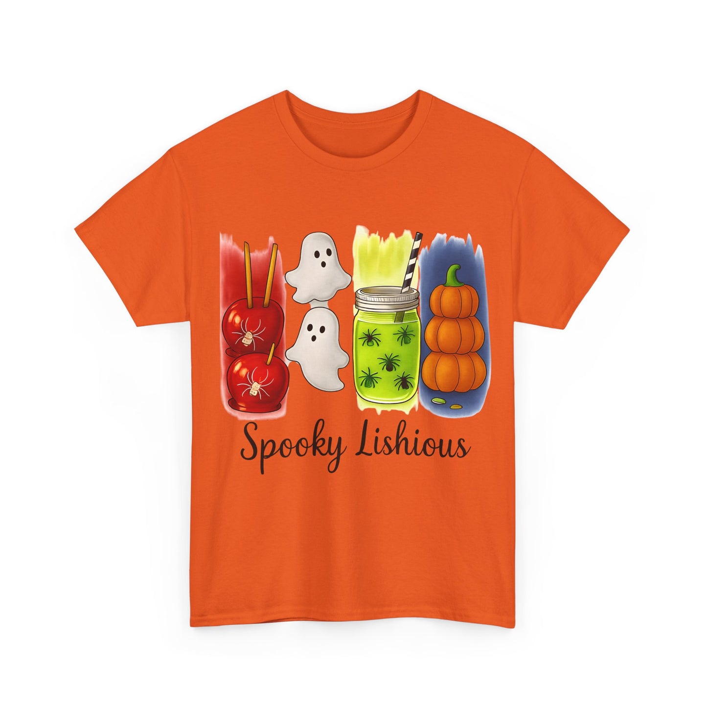 Spooky Lishious Unisex Heavy Cotton Tee - Halloween Shirt, Ghost Tee, Fall Fashion, Cute Tees, Unisex Summer Wear