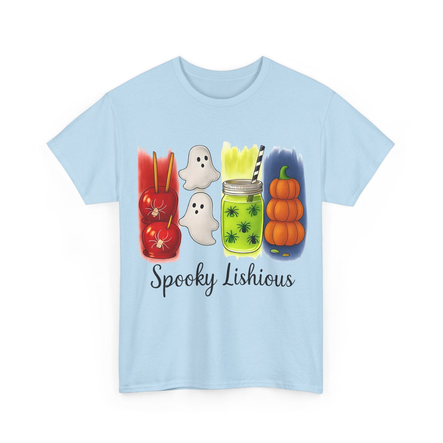 Spooky Lishious Unisex Heavy Cotton Tee - Halloween Shirt, Ghost Tee, Fall Fashion, Cute Tees, Unisex Summer Wear
