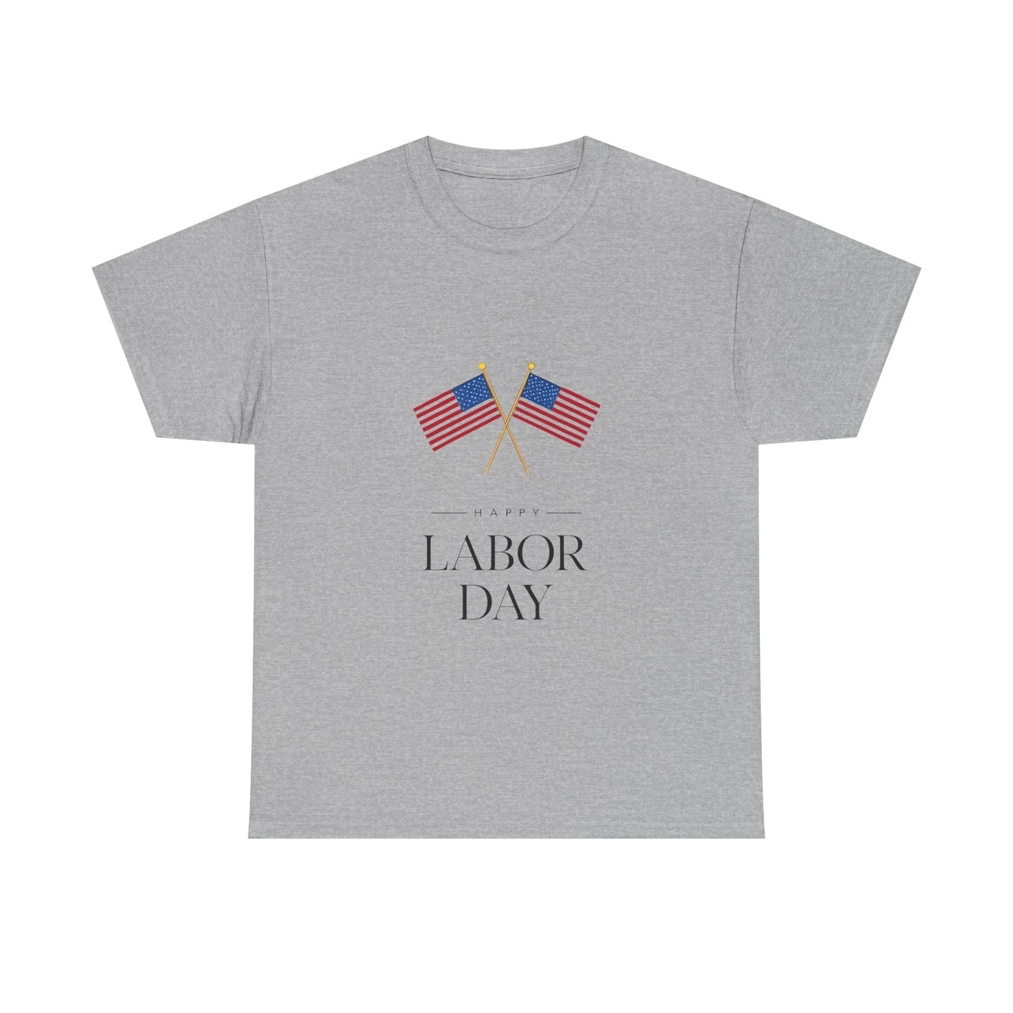 Labor Day Unisex Heavy Cotton Tee, Casual Tee, Holiday Apparel, Patriotic Shirt, USA Pride Tee, Gift for Labor Day