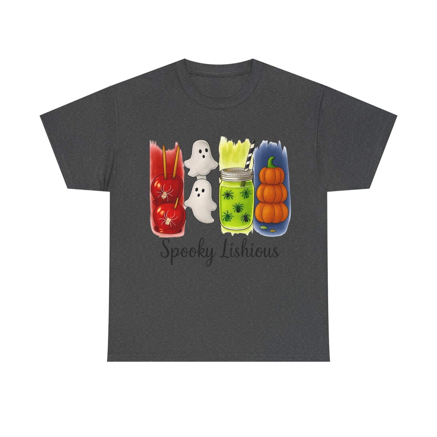 Spooky Lishious Unisex Heavy Cotton Tee - Halloween Shirt, Ghost Tee, Fall Fashion, Cute Tees, Unisex Summer Wear