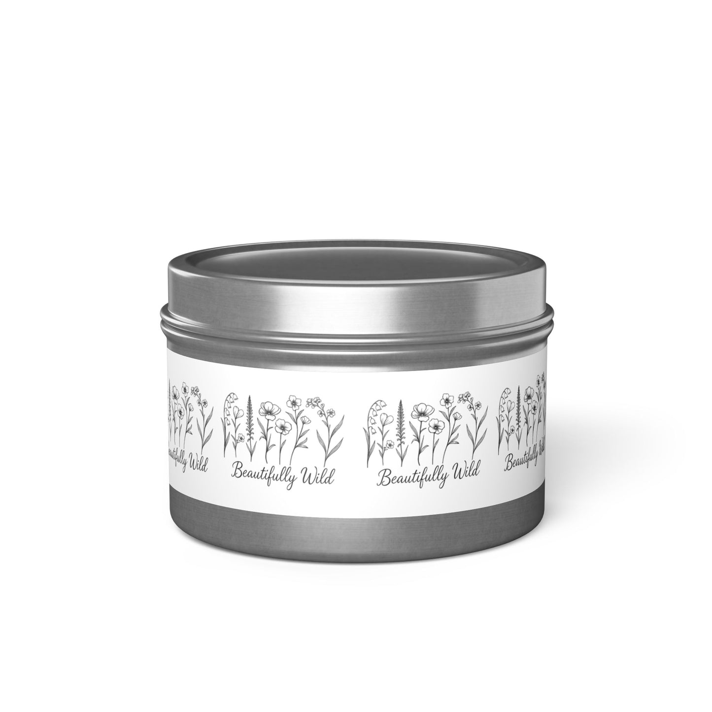 Beautifully Wild Tin Candles | Eco-Friendly Soy Candles for Home Decor, Gifts, Relaxation, Aromatherapy, Self-Care