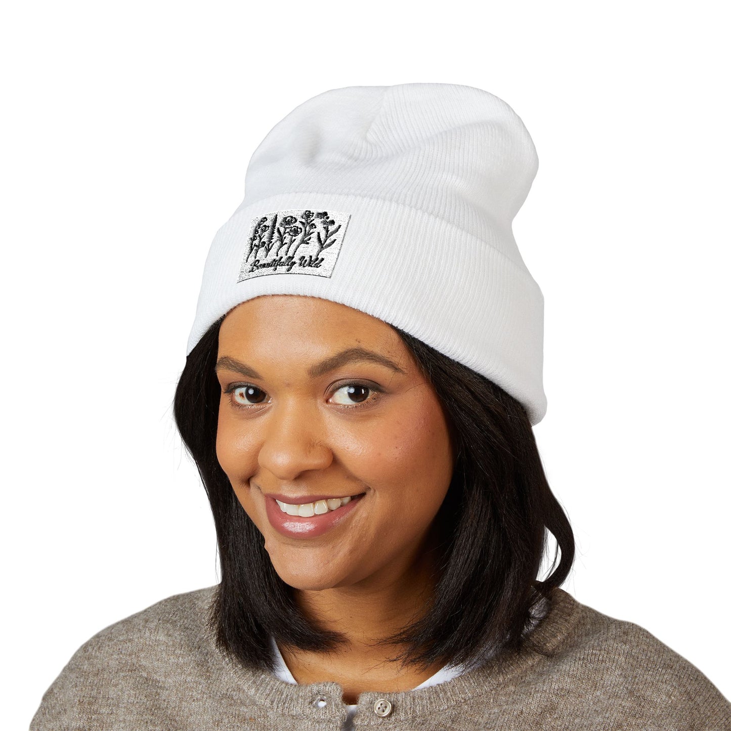 Beautifully Wild Classic Cuffed Beanie (Embroidery)