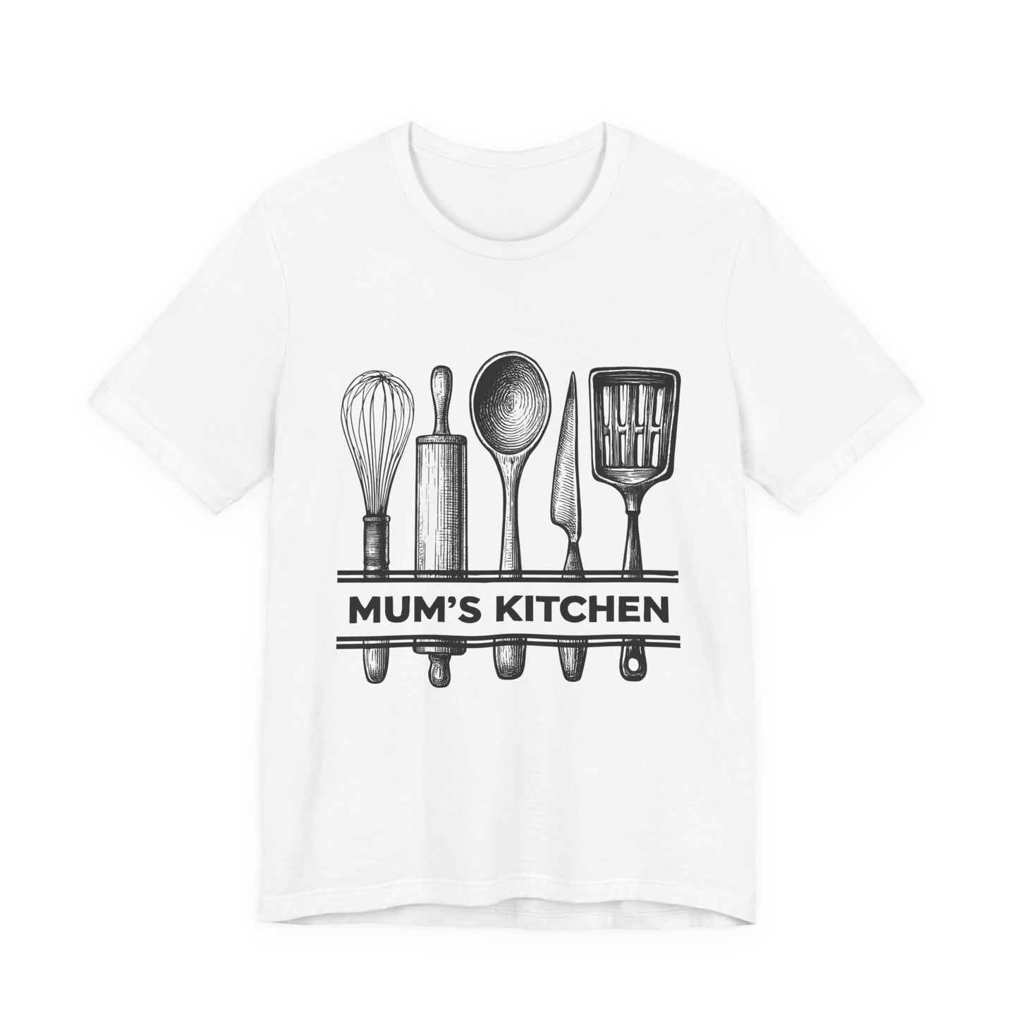 Kitchen-Themed Unisex Tee - Perfect Gift for Home Cooks, Food Lovers, and Mothers, Ideal for Mother's Day, Birthdays, and Cooking Events