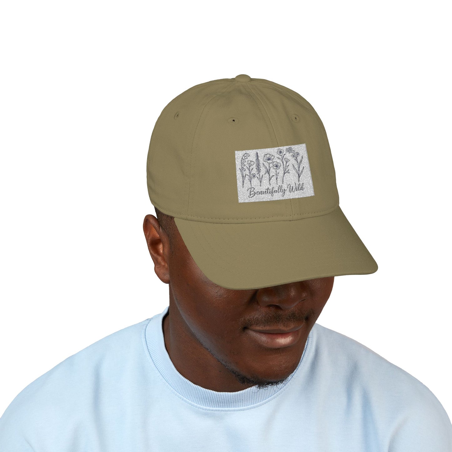 Beautifully Wild Organic Embroidered Baseball Cap - Stylish, Eco-Friendly Hat for Everyday Wear, Gifts, Outdoor Activities, Casual Sports