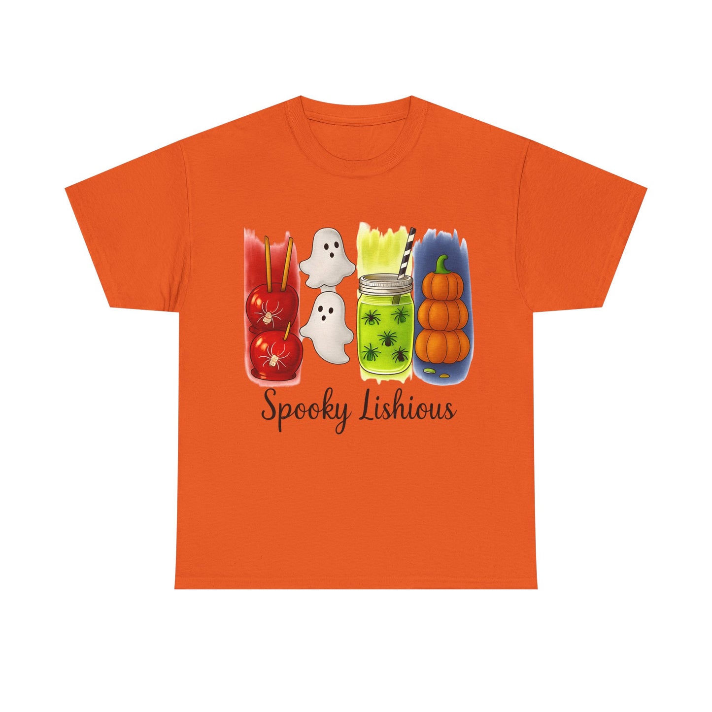 Spooky Lishious Unisex Heavy Cotton Tee - Halloween Shirt, Ghost Tee, Fall Fashion, Cute Tees, Unisex Summer Wear