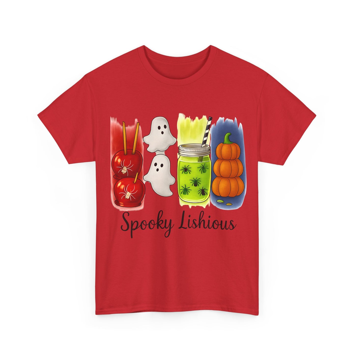 Spooky Lishious Unisex Heavy Cotton Tee - Halloween Shirt, Ghost Tee, Fall Fashion, Cute Tees, Unisex Summer Wear