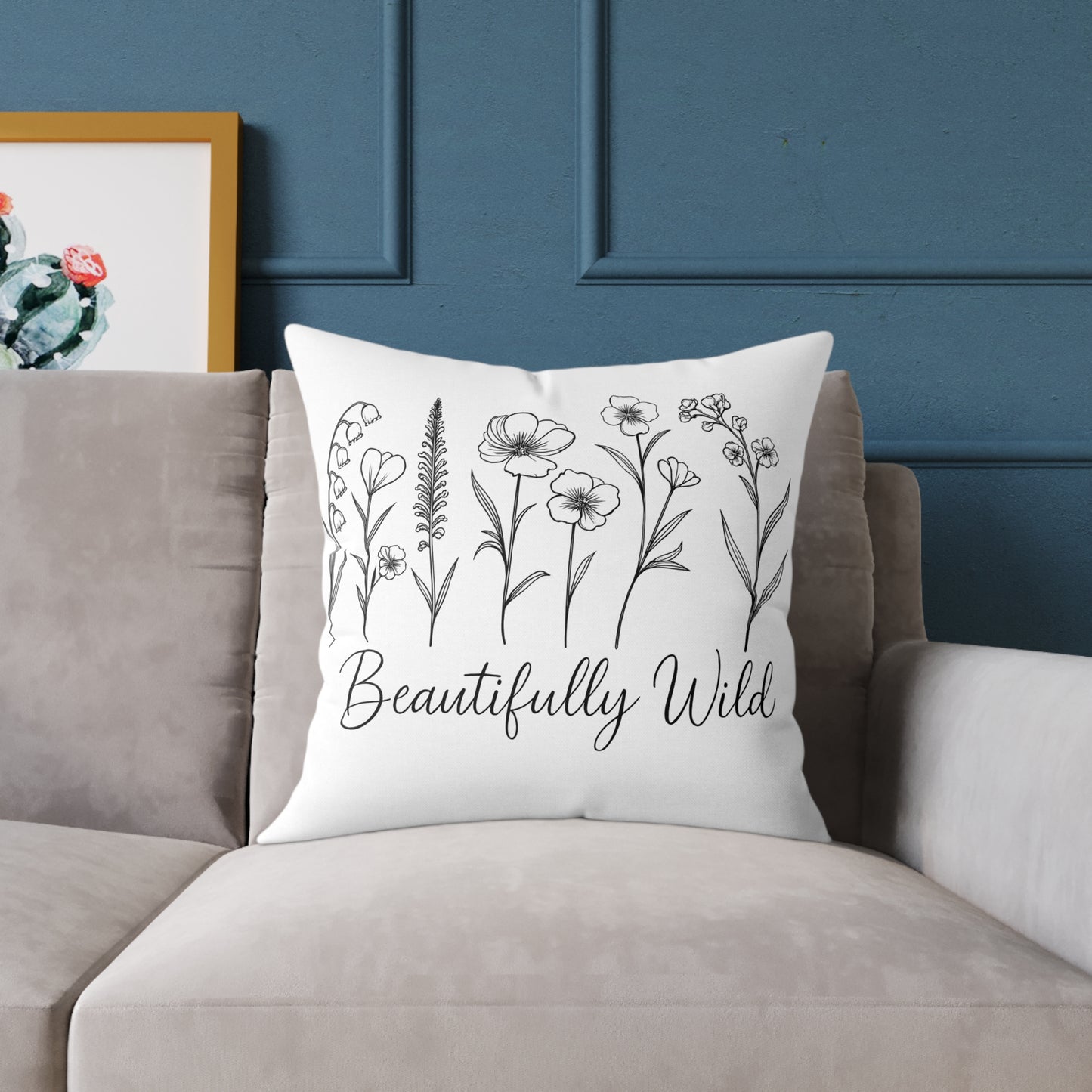 Beautifully Wild Floral Pillow