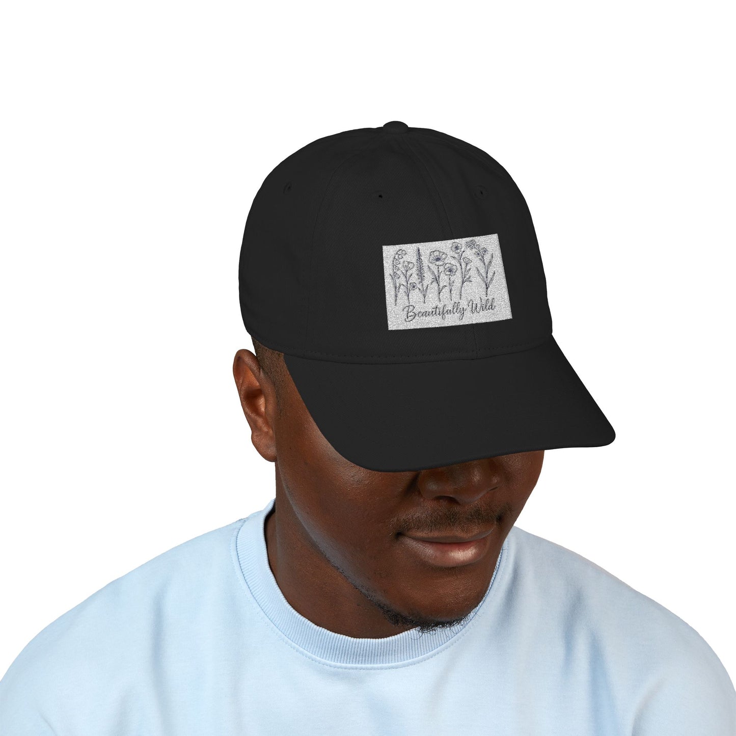 Beautifully Wild Organic Embroidered Baseball Cap - Stylish, Eco-Friendly Hat for Everyday Wear, Gifts, Outdoor Activities, Casual Sports