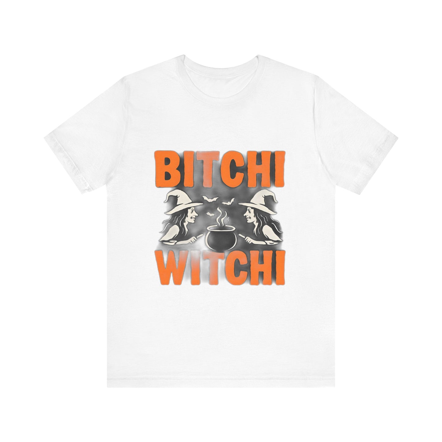 Halloween Witchy Tee, Bitchi Witchi Shirt, Unisex Graphic T-Shirt, Funny Halloween Apparel, Spooky Season Outfit, Gift for Witch Lovers