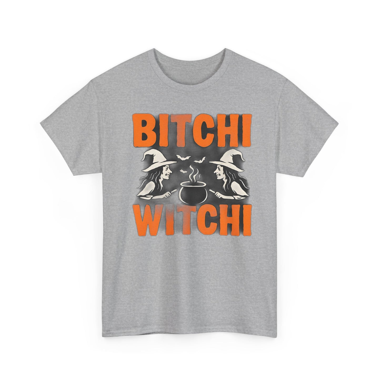 Bitchi Witchi Halloween Shirt, Funny Tee for Witch Lovers, Spooky Gift, Casual Everyday Wear