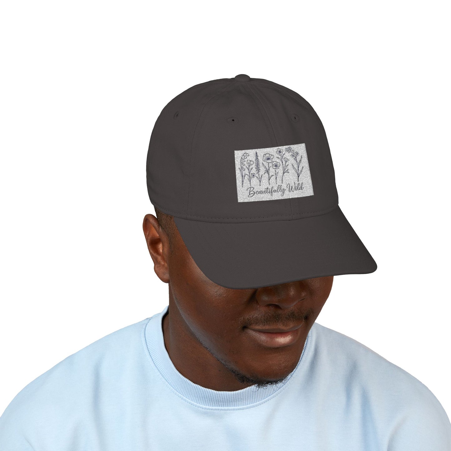 Beautifully Wild Organic Embroidered Baseball Cap - Stylish, Eco-Friendly Hat for Everyday Wear, Gifts, Outdoor Activities, Casual Sports