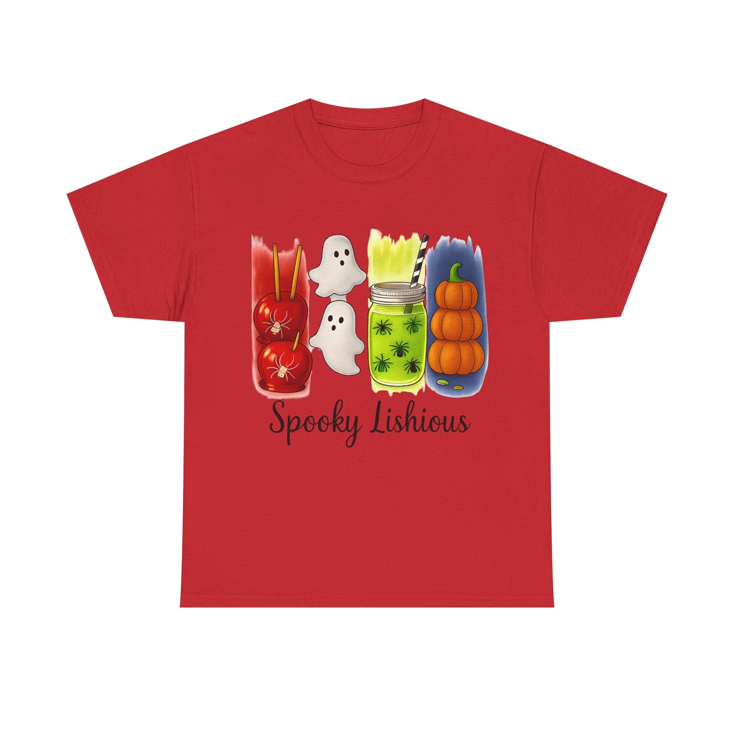 Spooky Lishious Unisex Heavy Cotton Tee - Halloween Shirt, Ghost Tee, Fall Fashion, Cute Tees, Unisex Summer Wear