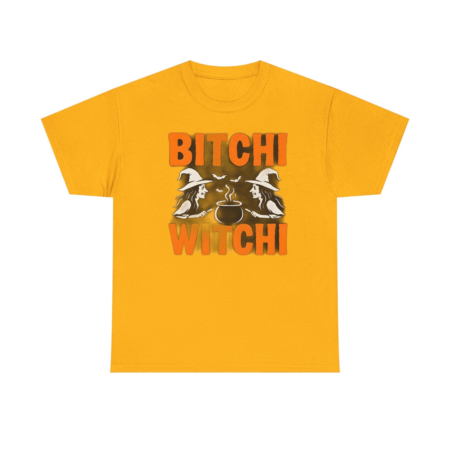 Bitchi Witchi Halloween Shirt, Funny Tee for Witch Lovers, Spooky Gift, Casual Everyday Wear