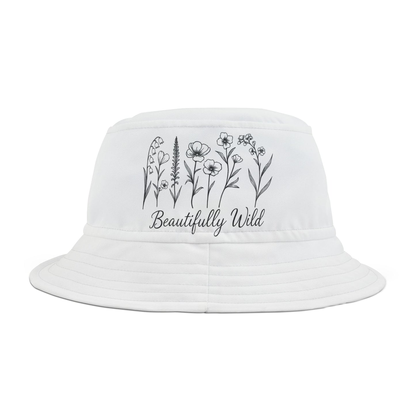 Beautifully Wild Floral Bucket Hat, Summer Accessory, Boho Style, Gift for Nature Lovers, Outdoor Festival Hat, Beach Headwear