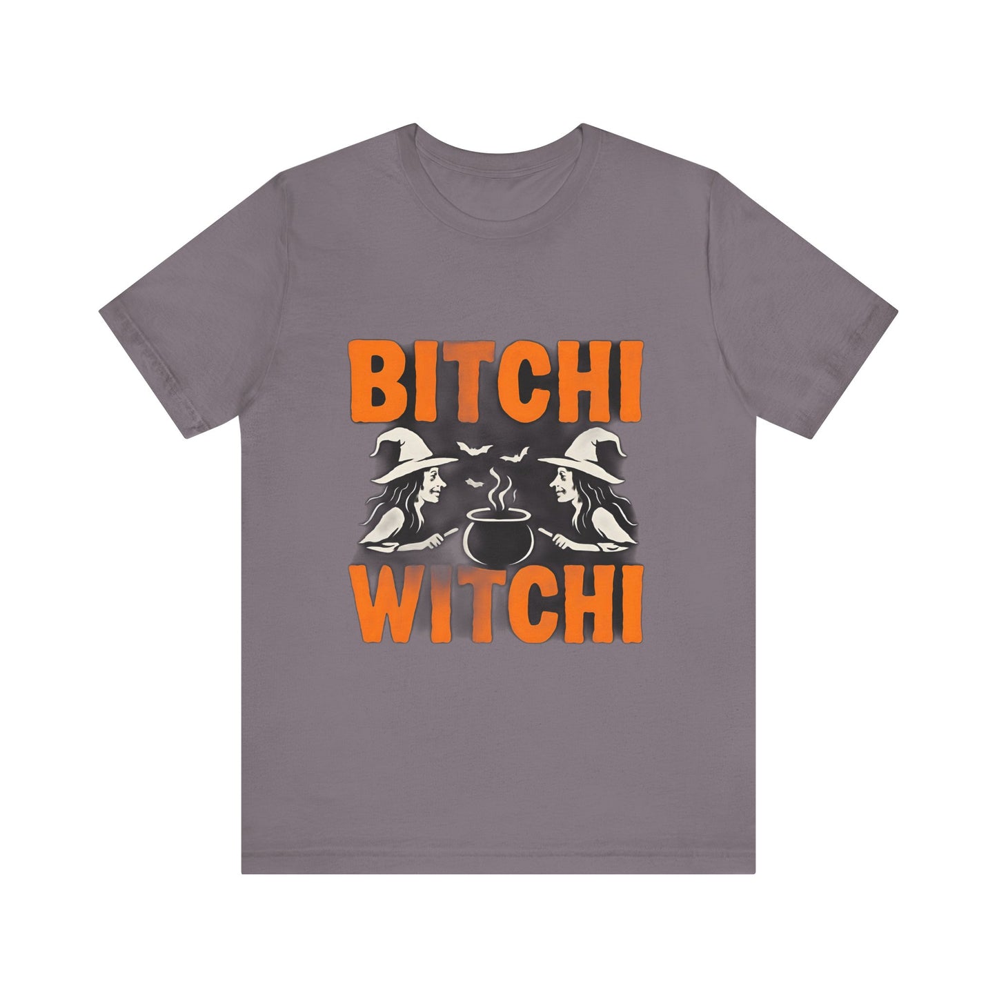 Halloween Witchy Tee, Bitchi Witchi Shirt, Unisex Graphic T-Shirt, Funny Halloween Apparel, Spooky Season Outfit, Gift for Witch Lovers