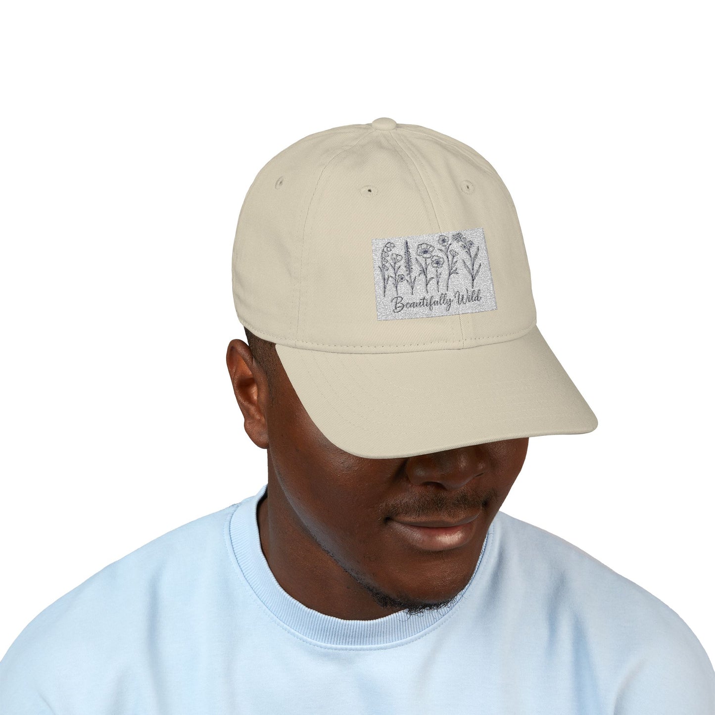 Beautifully Wild Organic Embroidered Baseball Cap - Stylish, Eco-Friendly Hat for Everyday Wear, Gifts, Outdoor Activities, Casual Sports