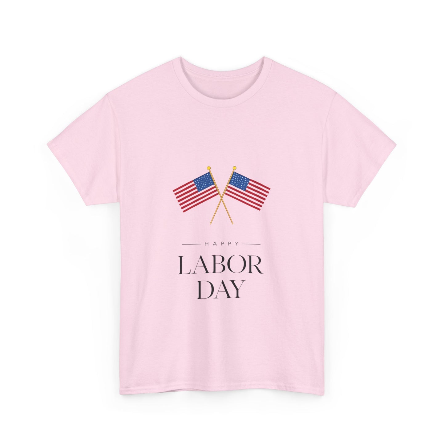 Labor Day Unisex Heavy Cotton Tee, Casual Tee, Holiday Apparel, Patriotic Shirt, USA Pride Tee, Gift for Labor Day