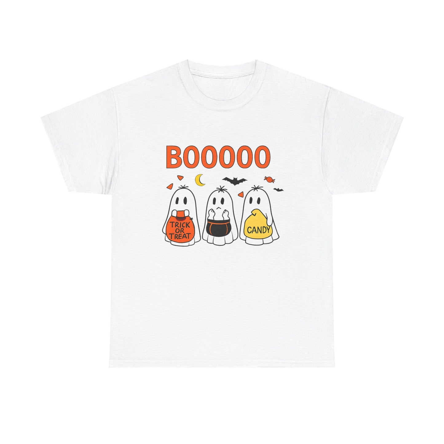 Halloween Ghost Tee, Boo T-Shirt, Trick or Treat Apparel, Unisex Halloween Shirt, Spooky Season Outfit, Fun Fall Fashion