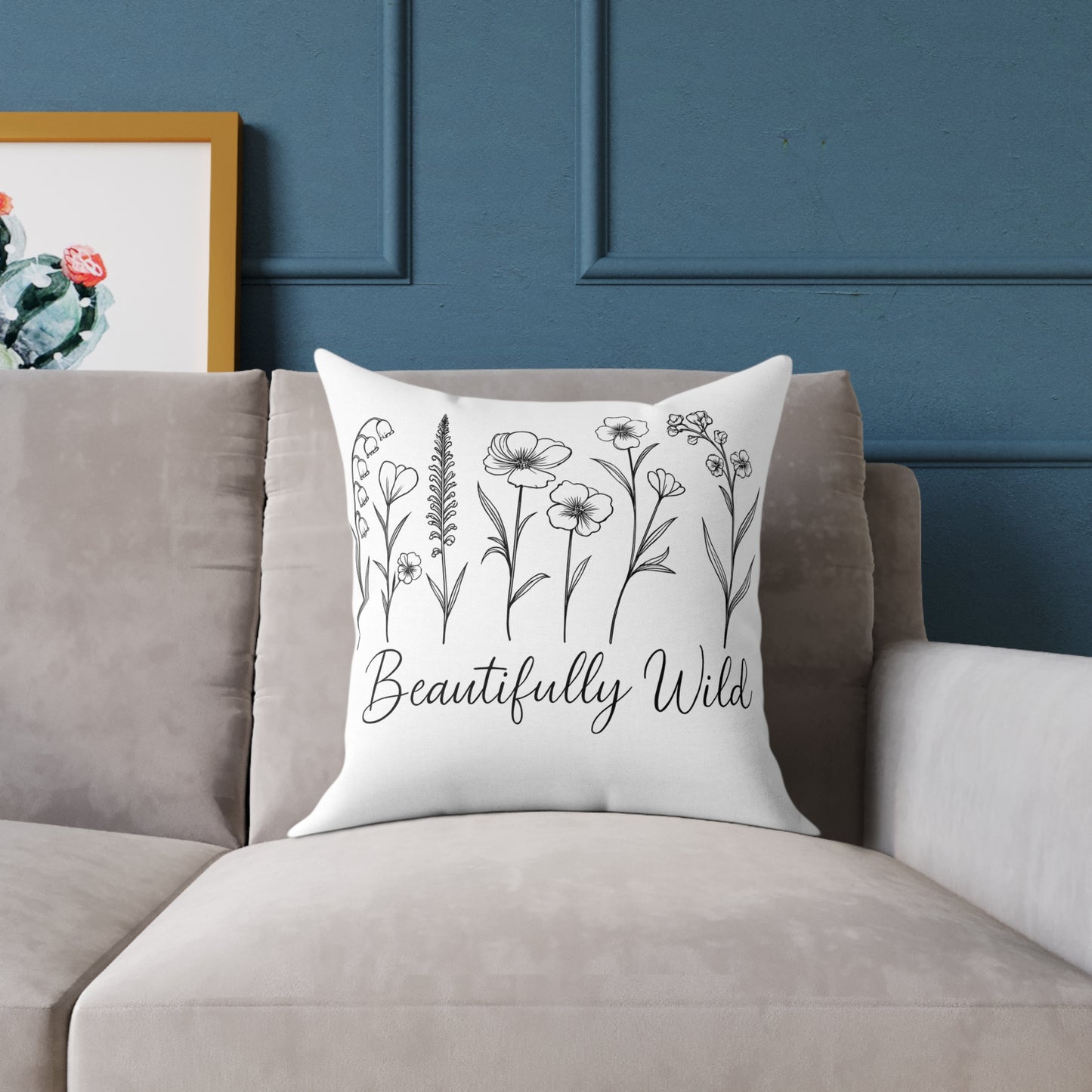 Beautifully Wild Floral Pillow