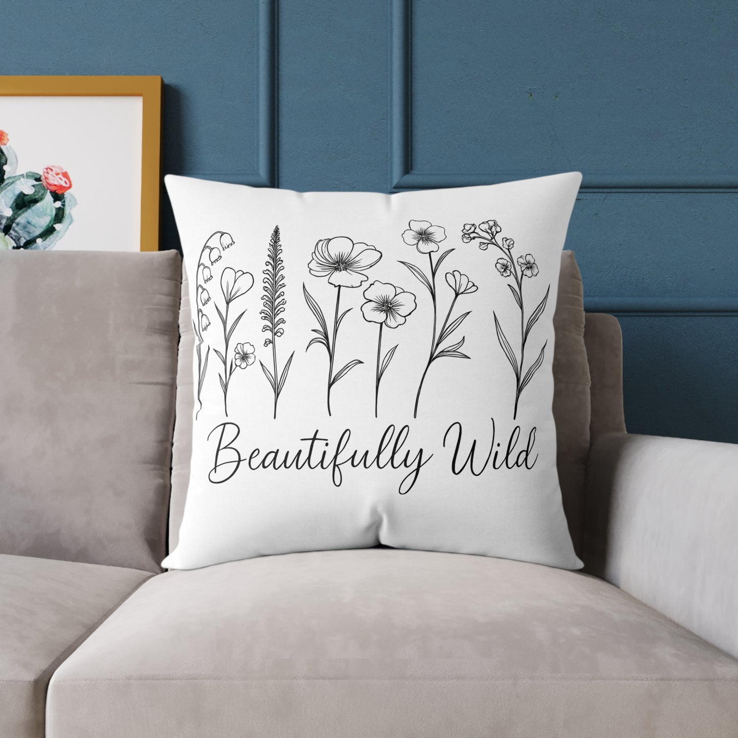 Beautifully Wild Floral Pillow