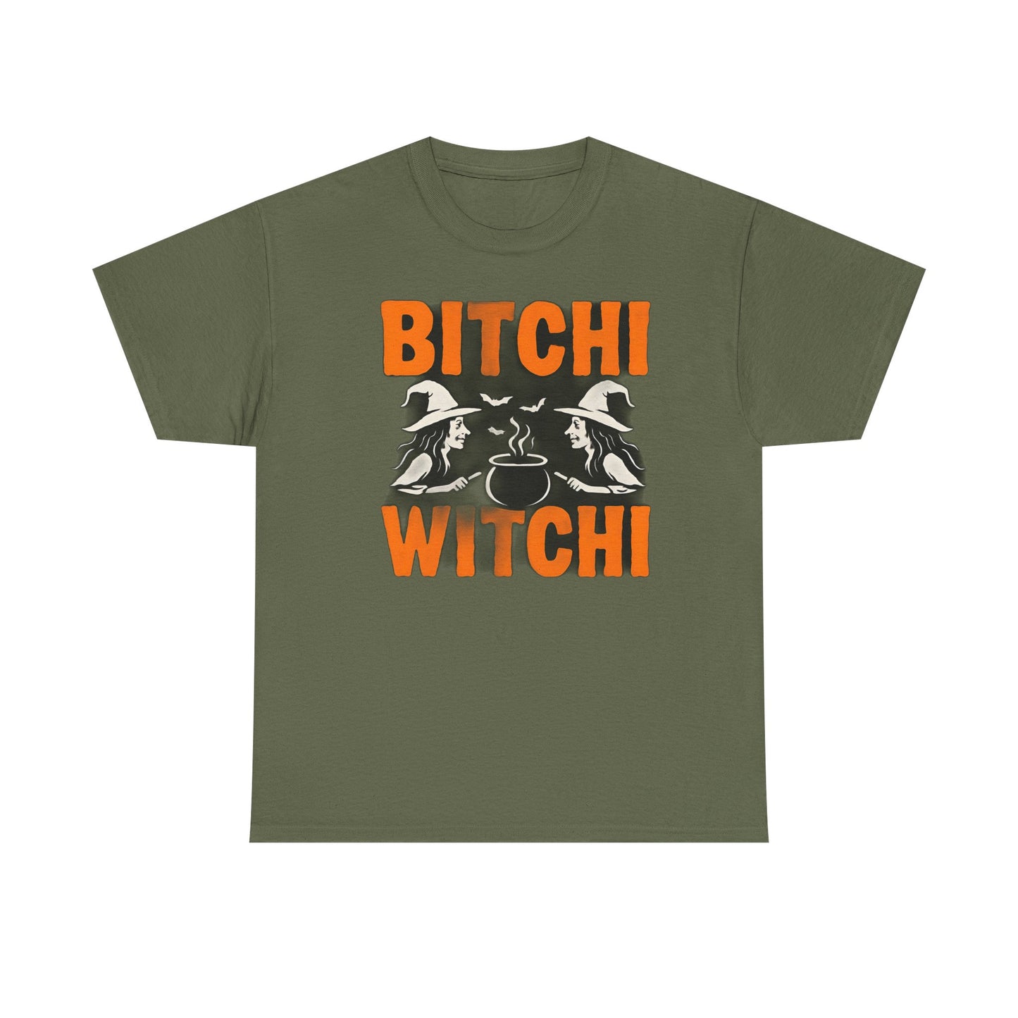 Bitchi Witchi Halloween Shirt, Funny Tee for Witch Lovers, Spooky Gift, Casual Everyday Wear