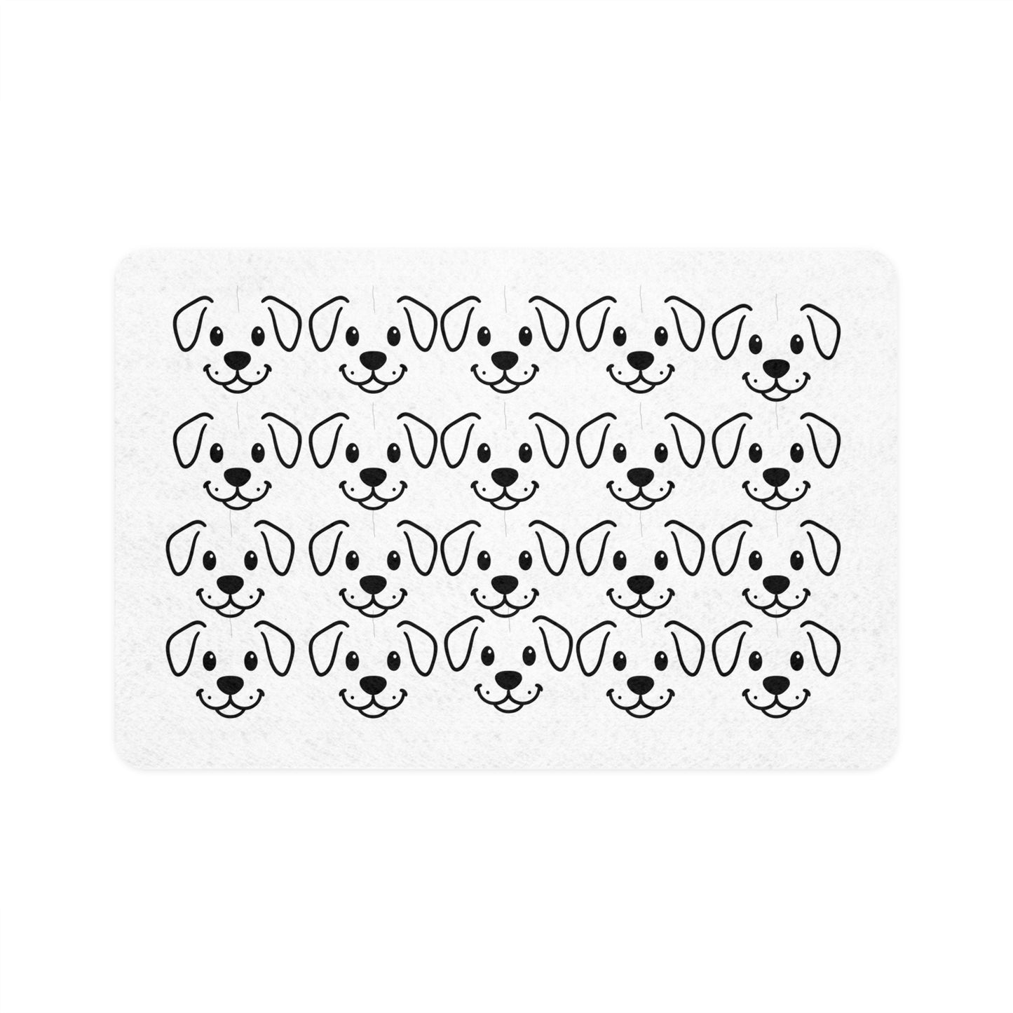 Adorable Dog-Inspired Pet Food Mat - Cute Pet Feeding Place, Dog Lover Gift, Puppy Dish Mat, Washable Pet Accessory, Dog Decor