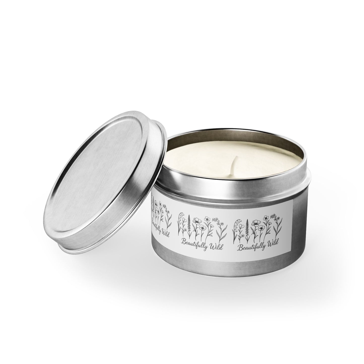 Beautifully Wild Tin Candles | Eco-Friendly Soy Candles for Home Decor, Gifts, Relaxation, Aromatherapy, Self-Care