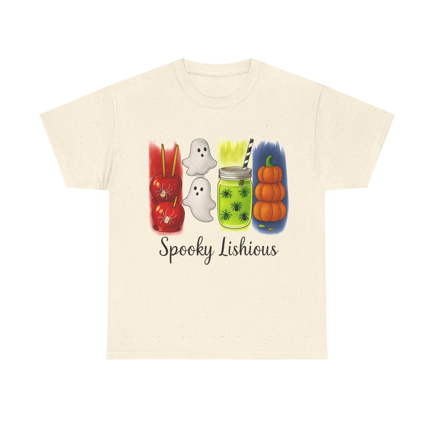 Spooky Lishious Unisex Heavy Cotton Tee - Halloween Shirt, Ghost Tee, Fall Fashion, Cute Tees, Unisex Summer Wear