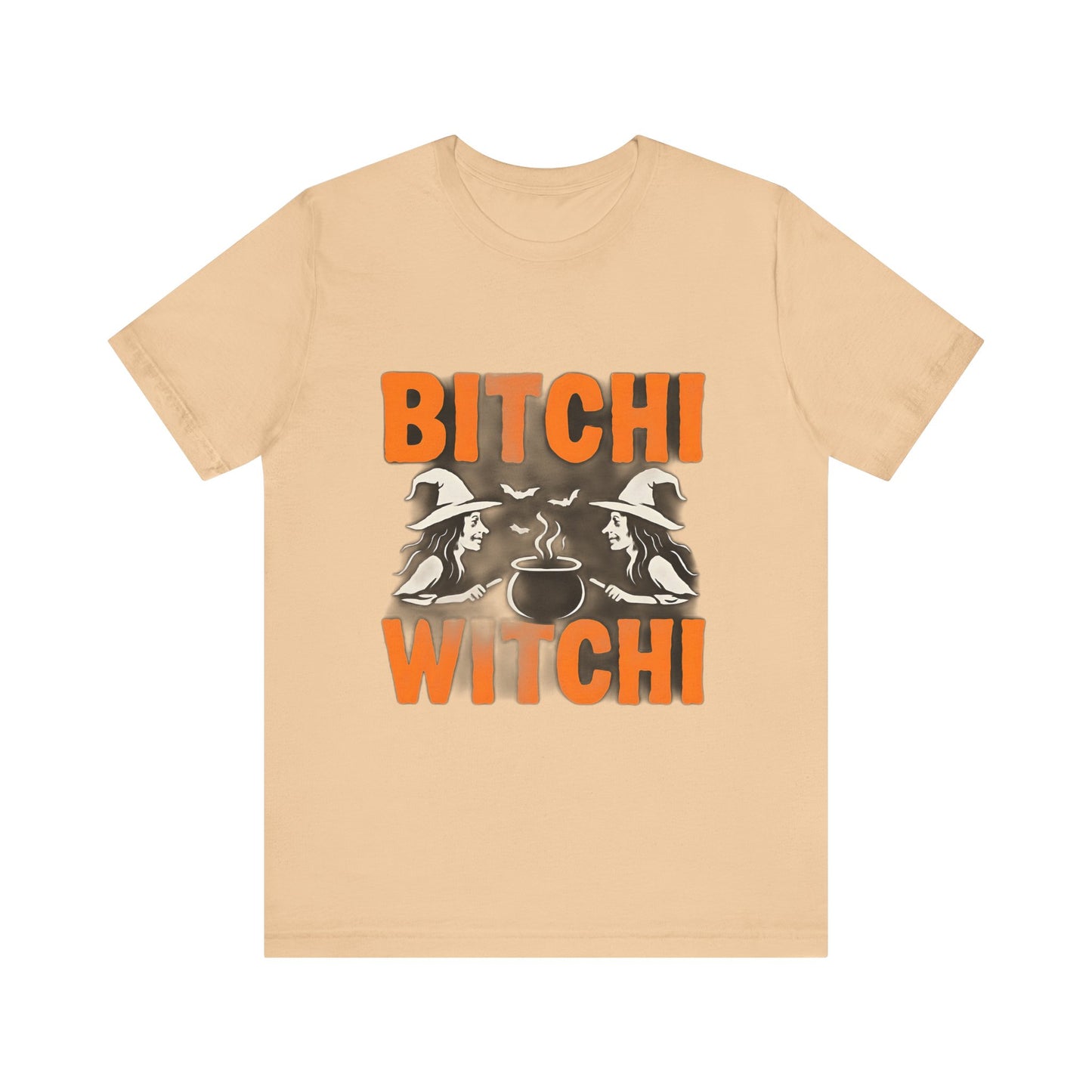 Halloween Witchy Tee, Bitchi Witchi Shirt, Unisex Graphic T-Shirt, Funny Halloween Apparel, Spooky Season Outfit, Gift for Witch Lovers