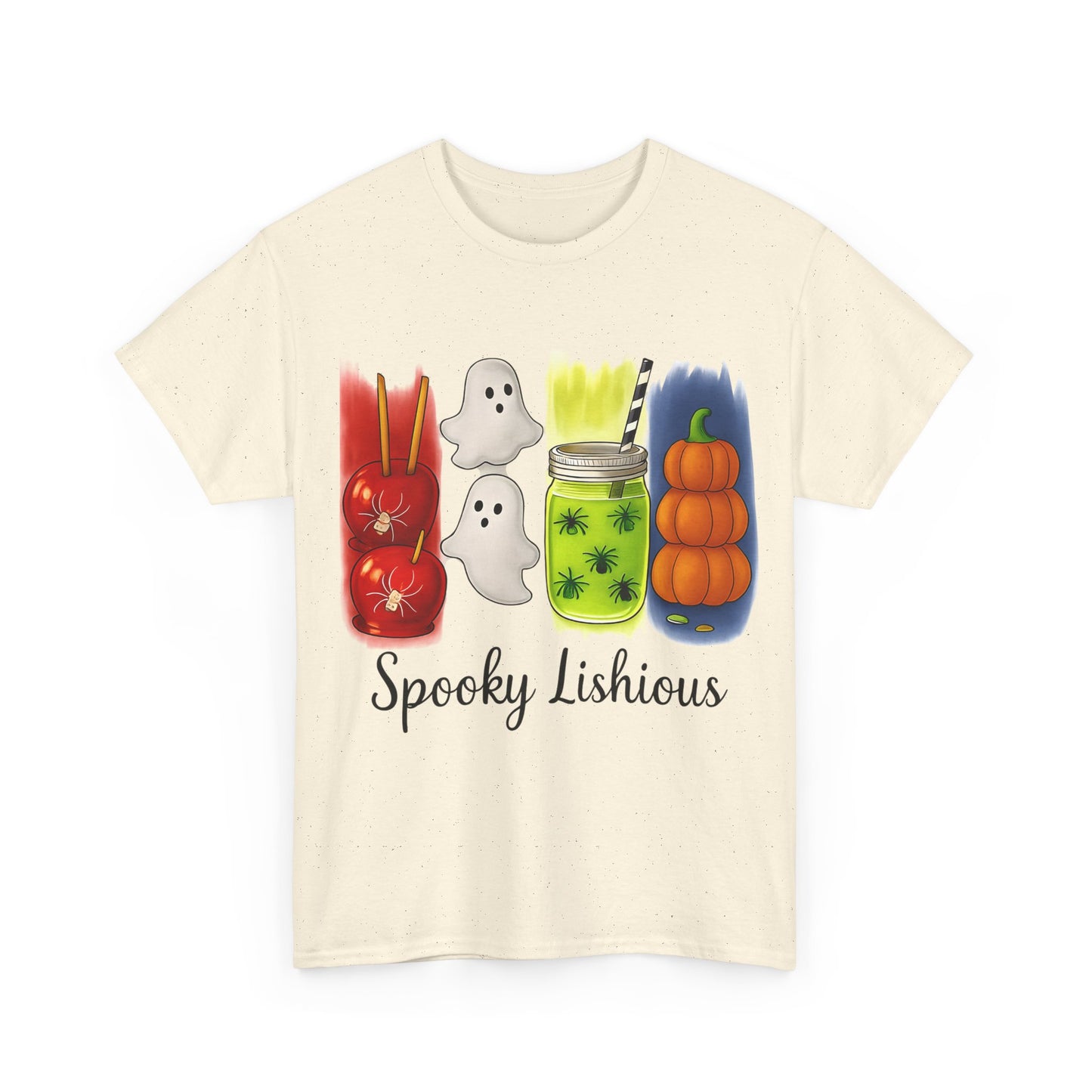 Spooky Lishious Unisex Heavy Cotton Tee - Halloween Shirt, Ghost Tee, Fall Fashion, Cute Tees, Unisex Summer Wear