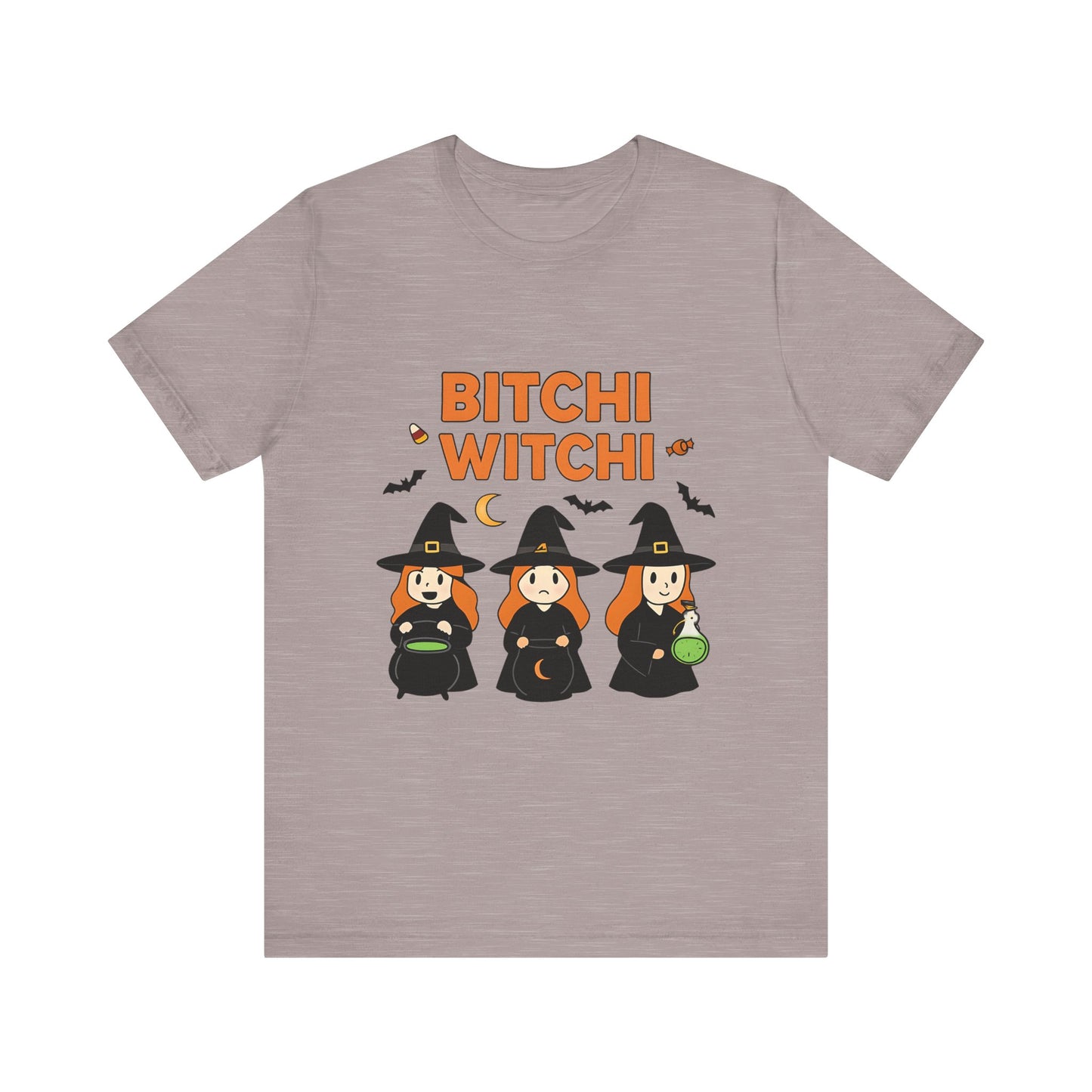 Bitchi Witchi Unisex Tee, Halloween T-Shirt, Funny Witch Shirt, Casual Witchy Vibe, Halloween Costume, Gift for Witches