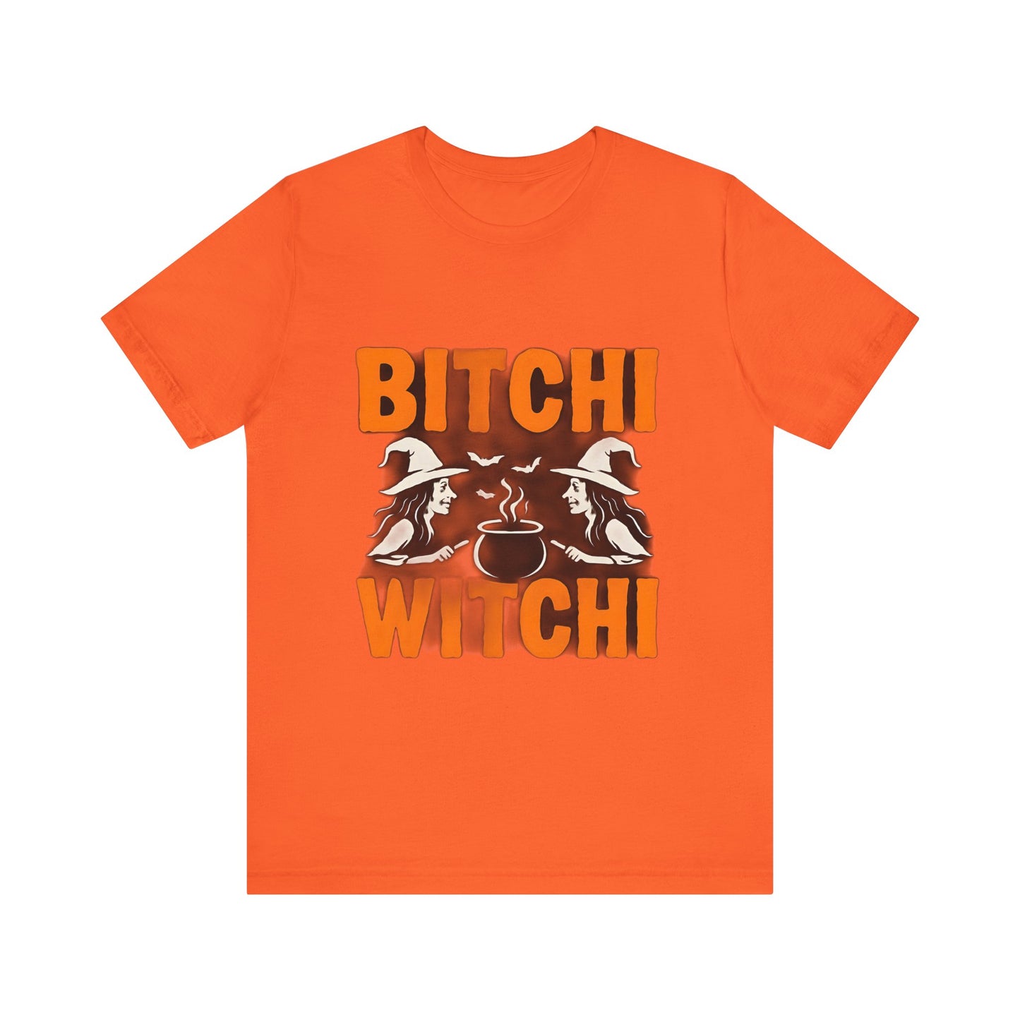 Halloween Witchy Tee, Bitchi Witchi Shirt, Unisex Graphic T-Shirt, Funny Halloween Apparel, Spooky Season Outfit, Gift for Witch Lovers
