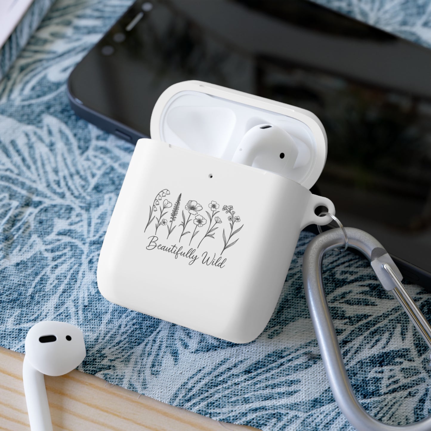 Beautifully Wild AirPods Case Cover | Floral Design | Gift for Music Lovers | Accessory for Nature Lovers | Stylish Protection