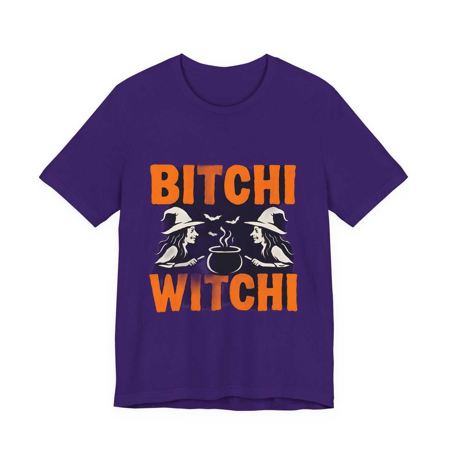 Halloween Witchy Tee, Bitchi Witchi Shirt, Unisex Graphic T-Shirt, Funny Halloween Apparel, Spooky Season Outfit, Gift for Witch Lovers