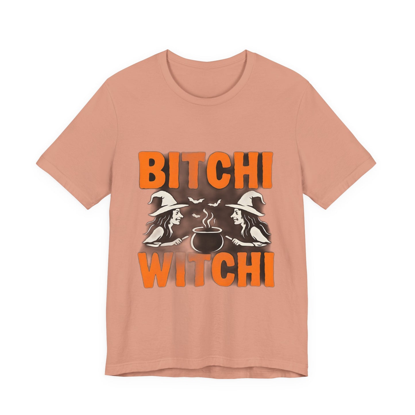 Halloween Witchy Tee, Bitchi Witchi Shirt, Unisex Graphic T-Shirt, Funny Halloween Apparel, Spooky Season Outfit, Gift for Witch Lovers