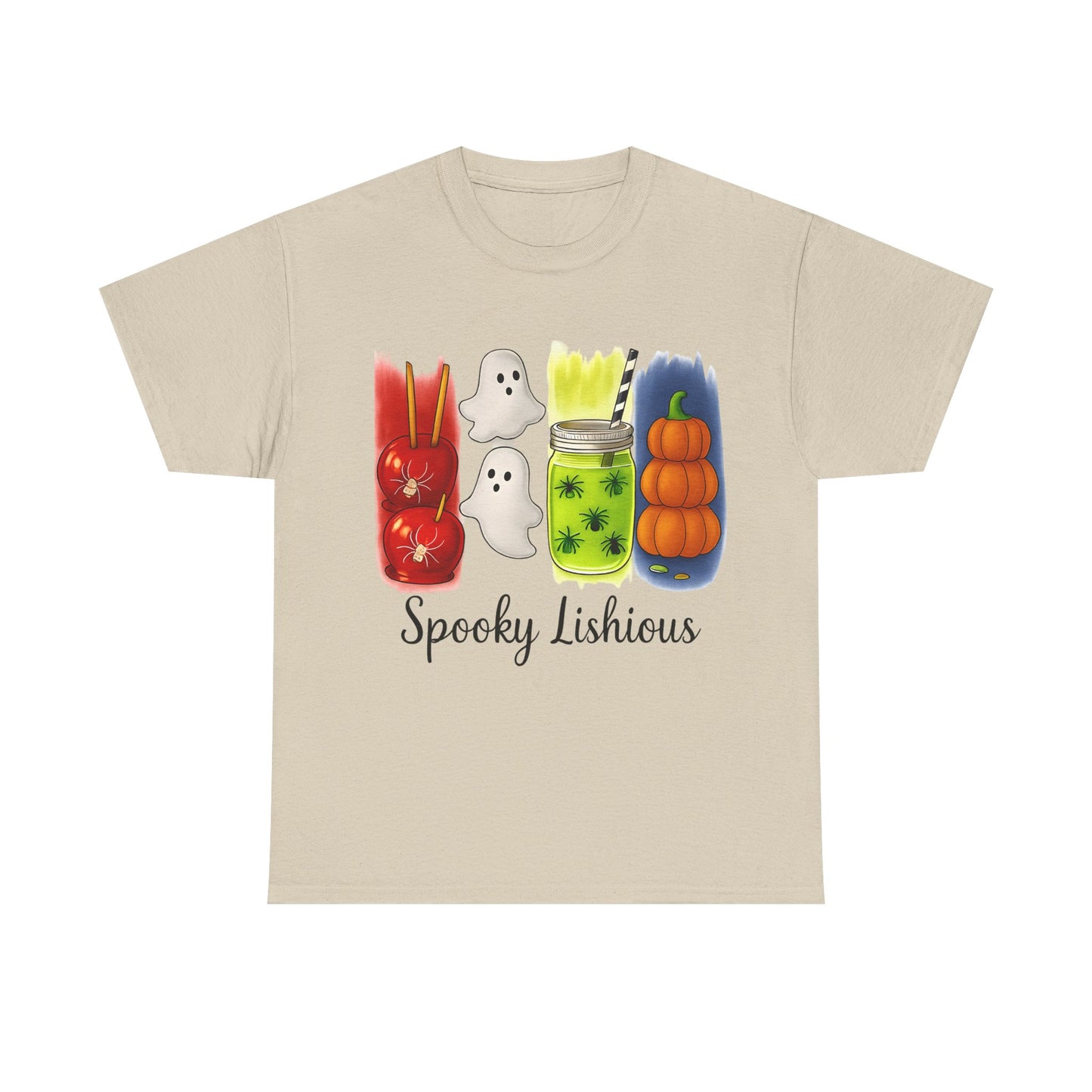 Spooky Lishious Unisex Heavy Cotton Tee - Halloween Shirt, Ghost Tee, Fall Fashion, Cute Tees, Unisex Summer Wear