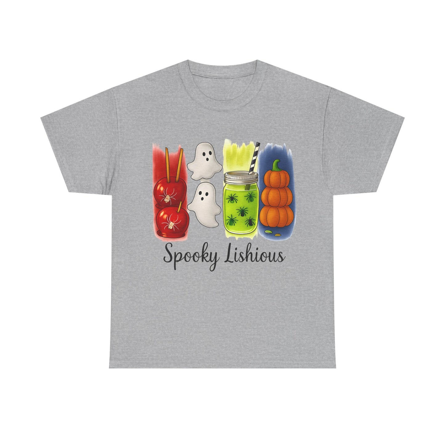 Spooky Lishious Unisex Heavy Cotton Tee - Halloween Shirt, Ghost Tee, Fall Fashion, Cute Tees, Unisex Summer Wear