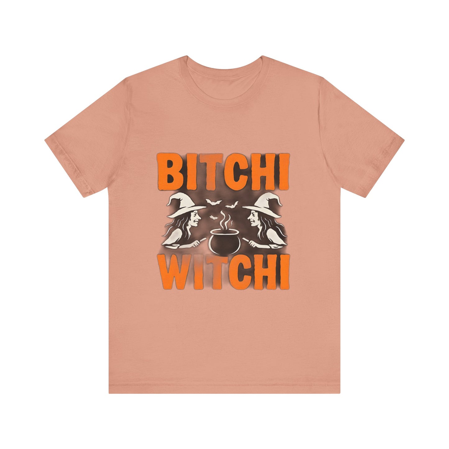 Halloween Witchy Tee, Bitchi Witchi Shirt, Unisex Graphic T-Shirt, Funny Halloween Apparel, Spooky Season Outfit, Gift for Witch Lovers