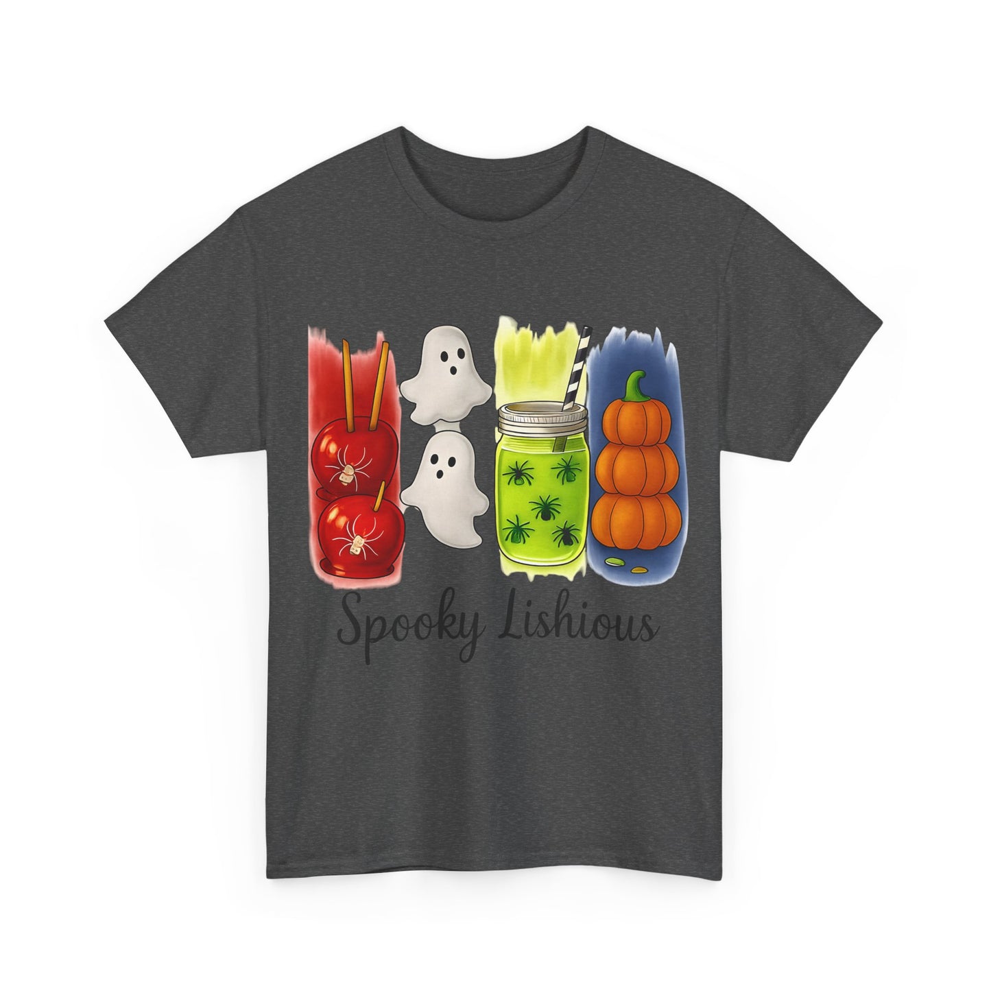 Spooky Lishious Unisex Heavy Cotton Tee - Halloween Shirt, Ghost Tee, Fall Fashion, Cute Tees, Unisex Summer Wear
