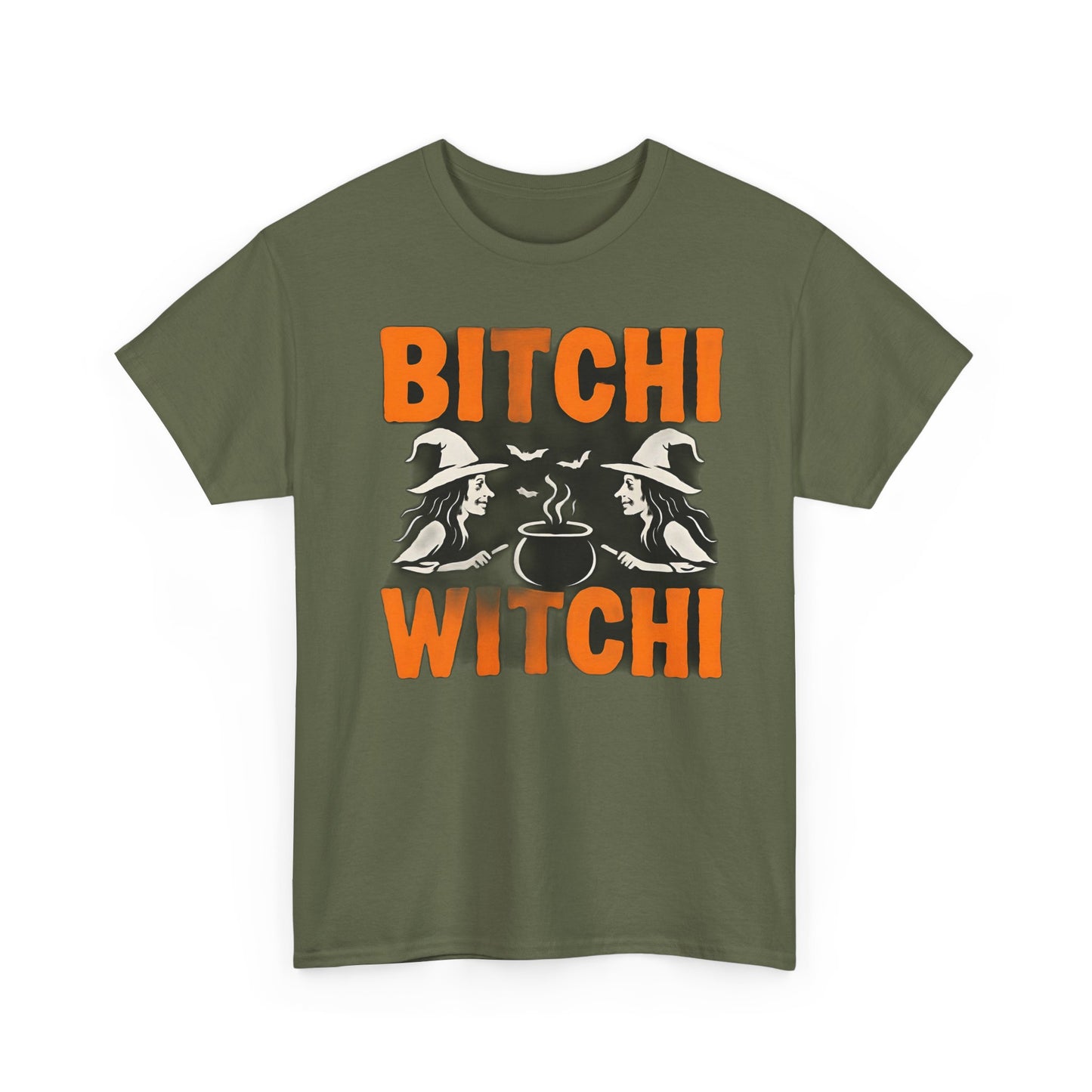 Bitchi Witchi Halloween Shirt, Funny Tee for Witch Lovers, Spooky Gift, Casual Everyday Wear