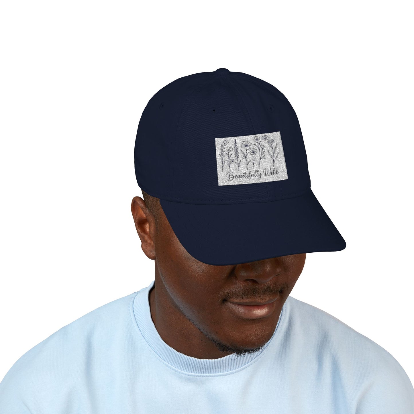 Beautifully Wild Organic Embroidered Baseball Cap - Stylish, Eco-Friendly Hat for Everyday Wear, Gifts, Outdoor Activities, Casual Sports