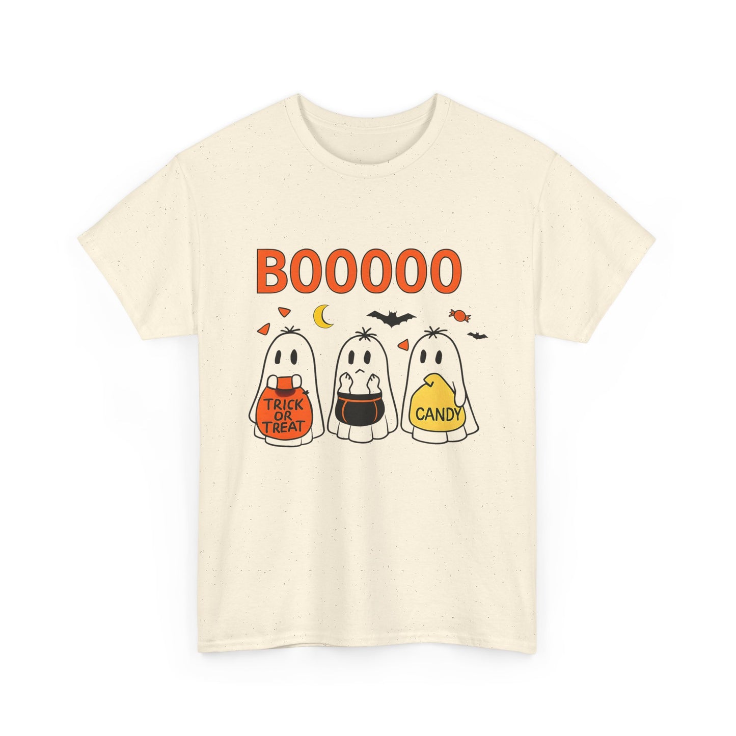 Halloween Ghost Tee, Boo T-Shirt, Trick or Treat Apparel, Unisex Halloween Shirt, Spooky Season Outfit, Fun Fall Fashion