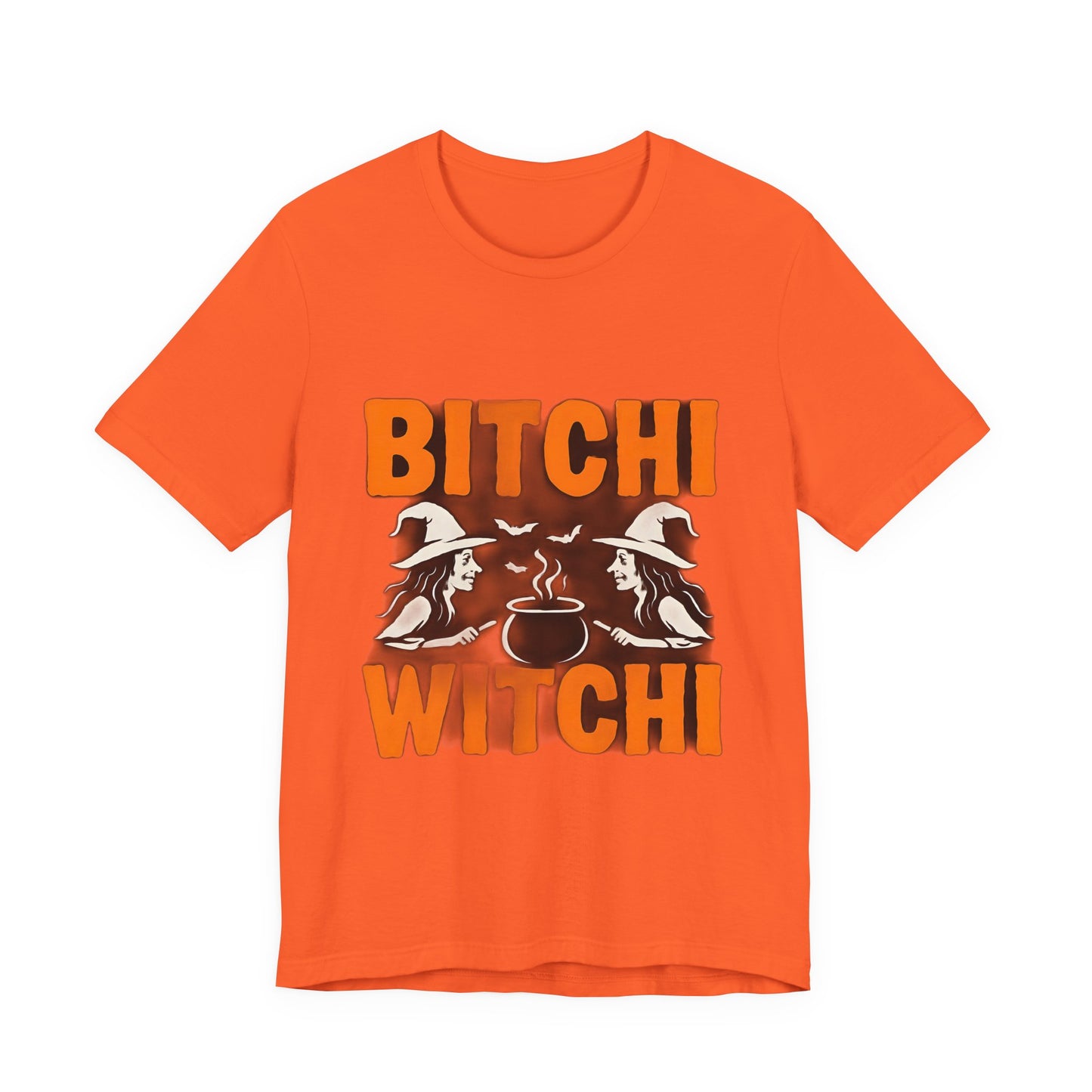 Halloween Witchy Tee, Bitchi Witchi Shirt, Unisex Graphic T-Shirt, Funny Halloween Apparel, Spooky Season Outfit, Gift for Witch Lovers