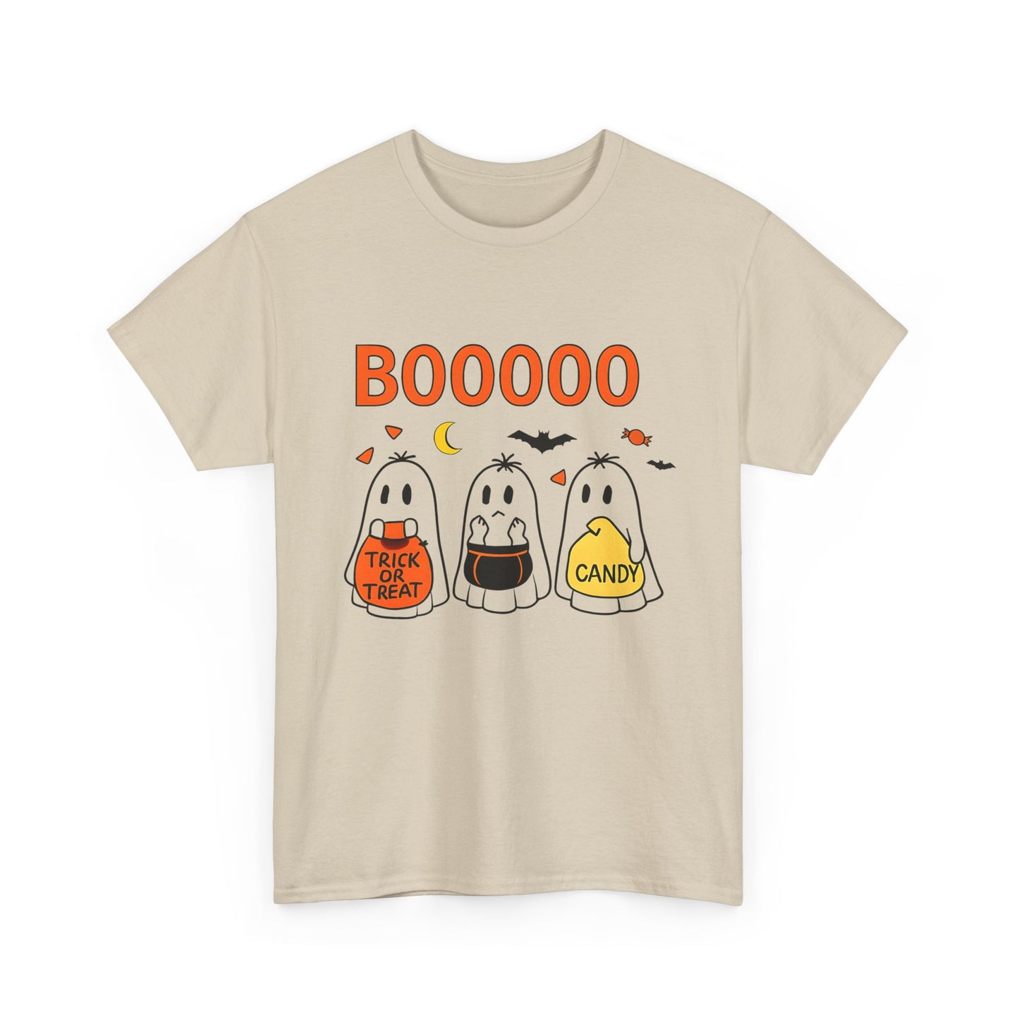 Halloween Ghost Tee, Boo T-Shirt, Trick or Treat Apparel, Unisex Halloween Shirt, Spooky Season Outfit, Fun Fall Fashion