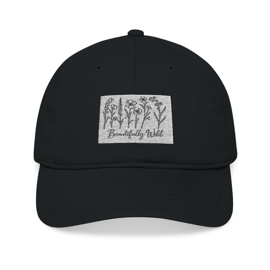 Beautifully Wild Organic Embroidered Baseball Cap - Stylish, Eco-Friendly Hat for Everyday Wear, Gifts, Outdoor Activities, Casual Sports